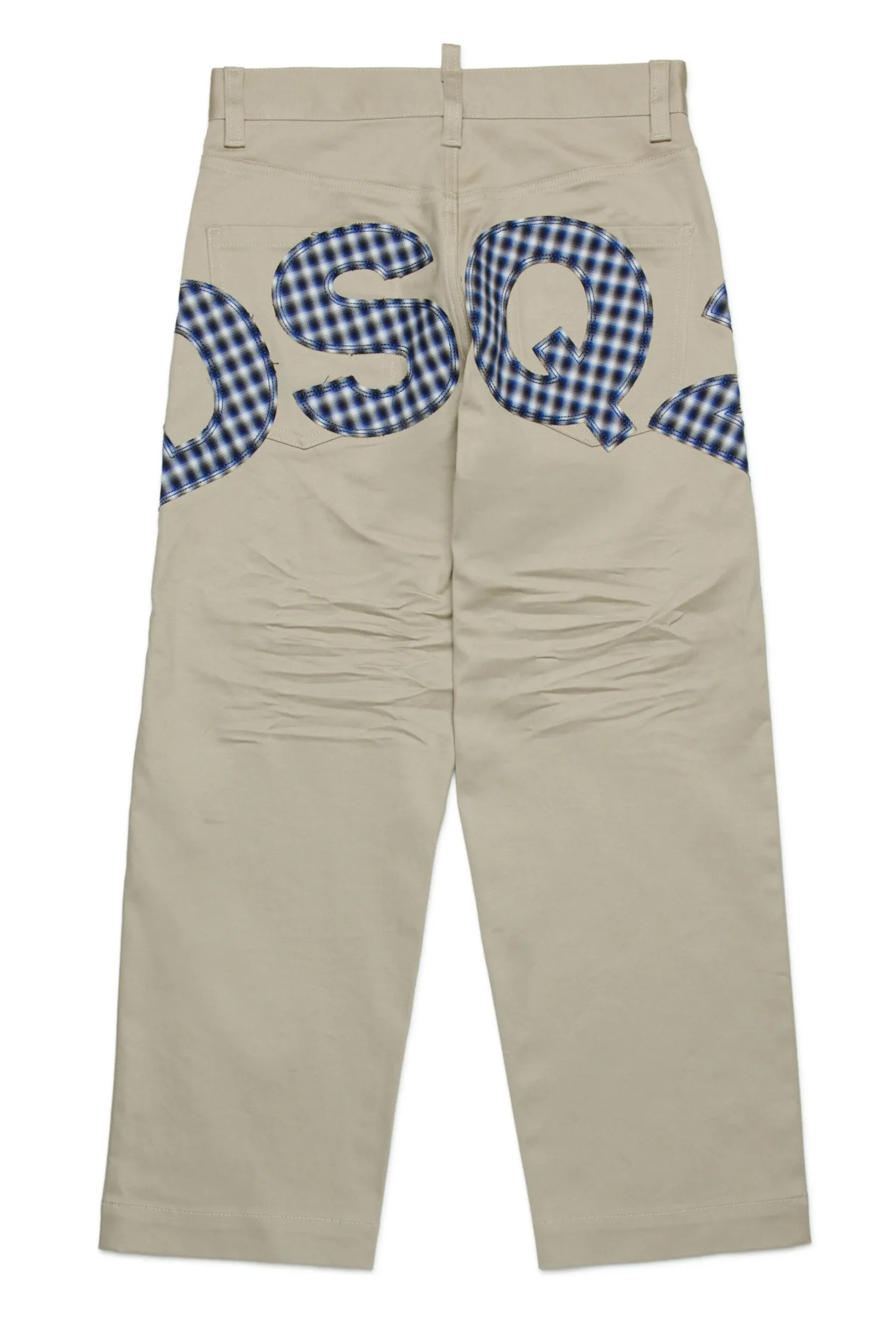 DSQUARED2 Pantaloni in gabardina con maxi logo | Bambino Logomania | Logomania
