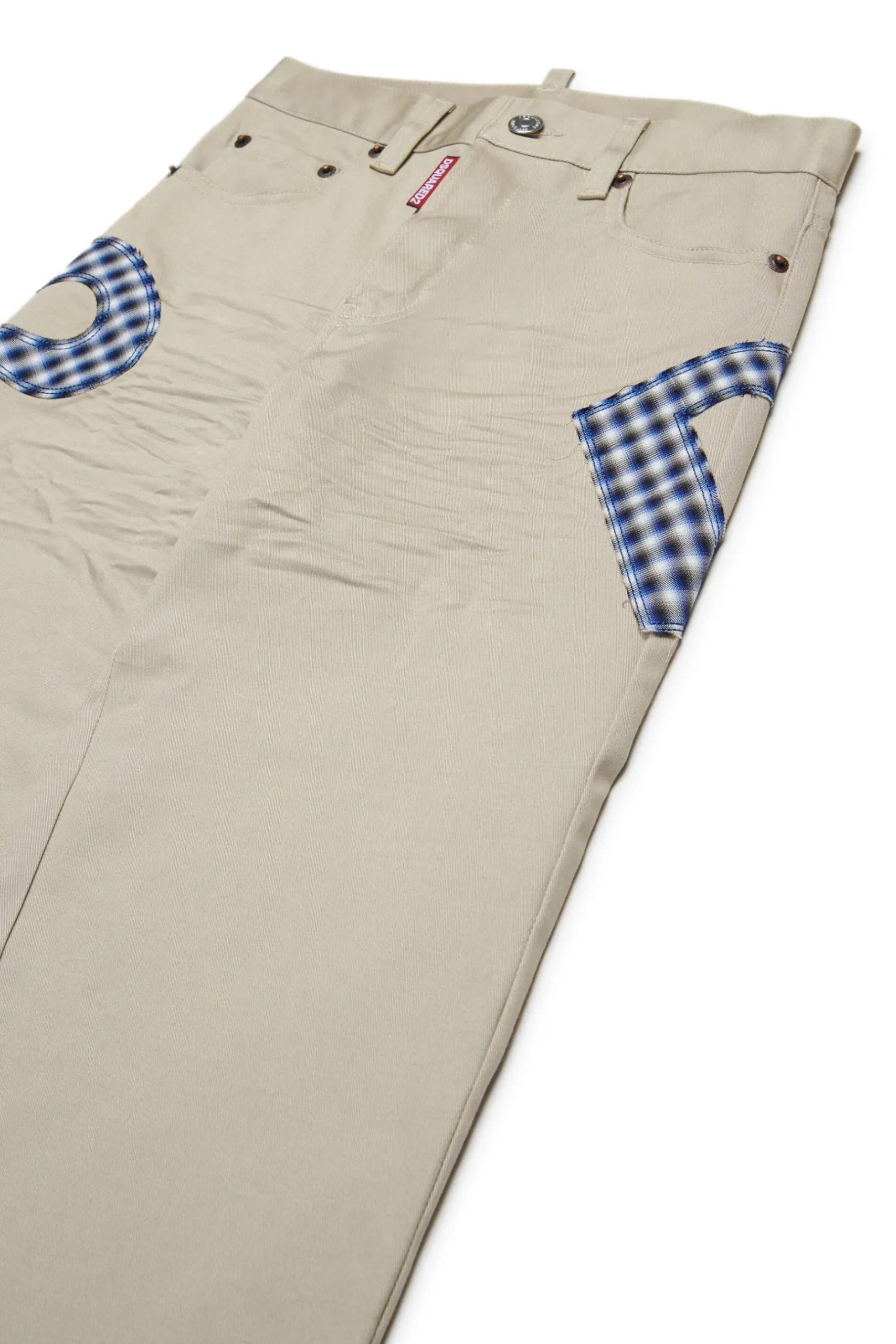 DSQUARED2 Pantaloni in gabardina con maxi logo | Bambino Logomania | Logomania