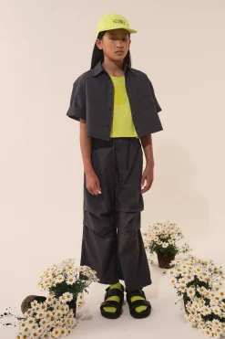 MM6 MAISON MARGIELA Pantaloni in popeline con Numeric logo | Bambino Pantaloni | Pantaloni