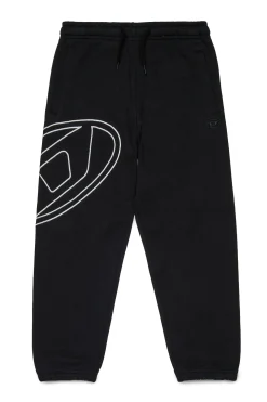DIESEL Pantaloni jogger in felpa con maxi logo Oval D | Bambino Oval D By Diesel | Oval D By Diesel