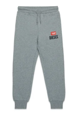 DIESEL Pantaloni jogger in felpa con logo D | Bambino Pantaloni | Pantaloni