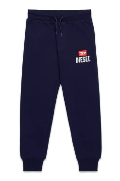 DIESEL Pantaloni jogger in felpa con logo D | Bambino Pantaloni | Pantaloni
