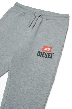 DIESEL Pantaloni jogger in felpa con logo D | Bambino Pantaloni | Pantaloni
