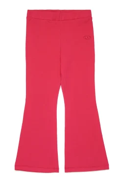 DIESEL Pantaloni leggings bootcut con logo oval D | Bambino Pantaloni | Activewear