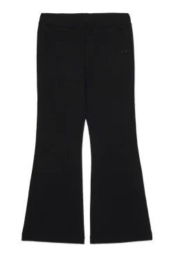 DIESEL Pantaloni leggings bootcut con logo oval D | Bambino Pantaloni | Activewear