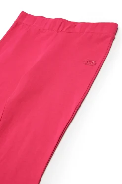 DIESEL Pantaloni leggings bootcut con logo oval D | Bambino Pantaloni | Activewear