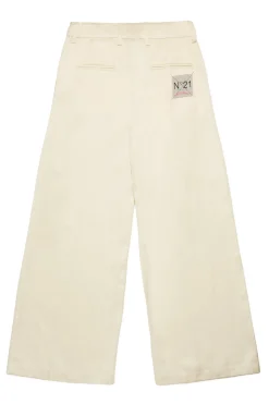 N°21 Pantaloni palazzo in satin con pinces | Bambino Pantaloni | Party Looks