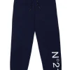 N°21 Pantaloni rosa in felpa con logo | Bambino Pantaloni | Pantaloni