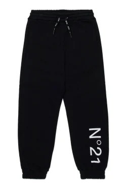 N°21 Pantaloni rosa in felpa con logo | Bambino Pantaloni | Activewear