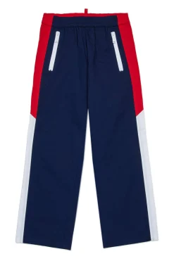 DSQUARED2 Pantaloni stile tennis in cotone tecnico | Bambino Pantaloni | Activewear