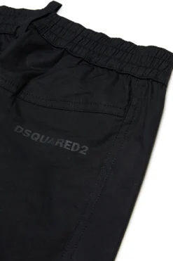 DSQUARED2 Pantaloni stile tennis in cotone tecnico | Bambino Pantaloni | Activewear