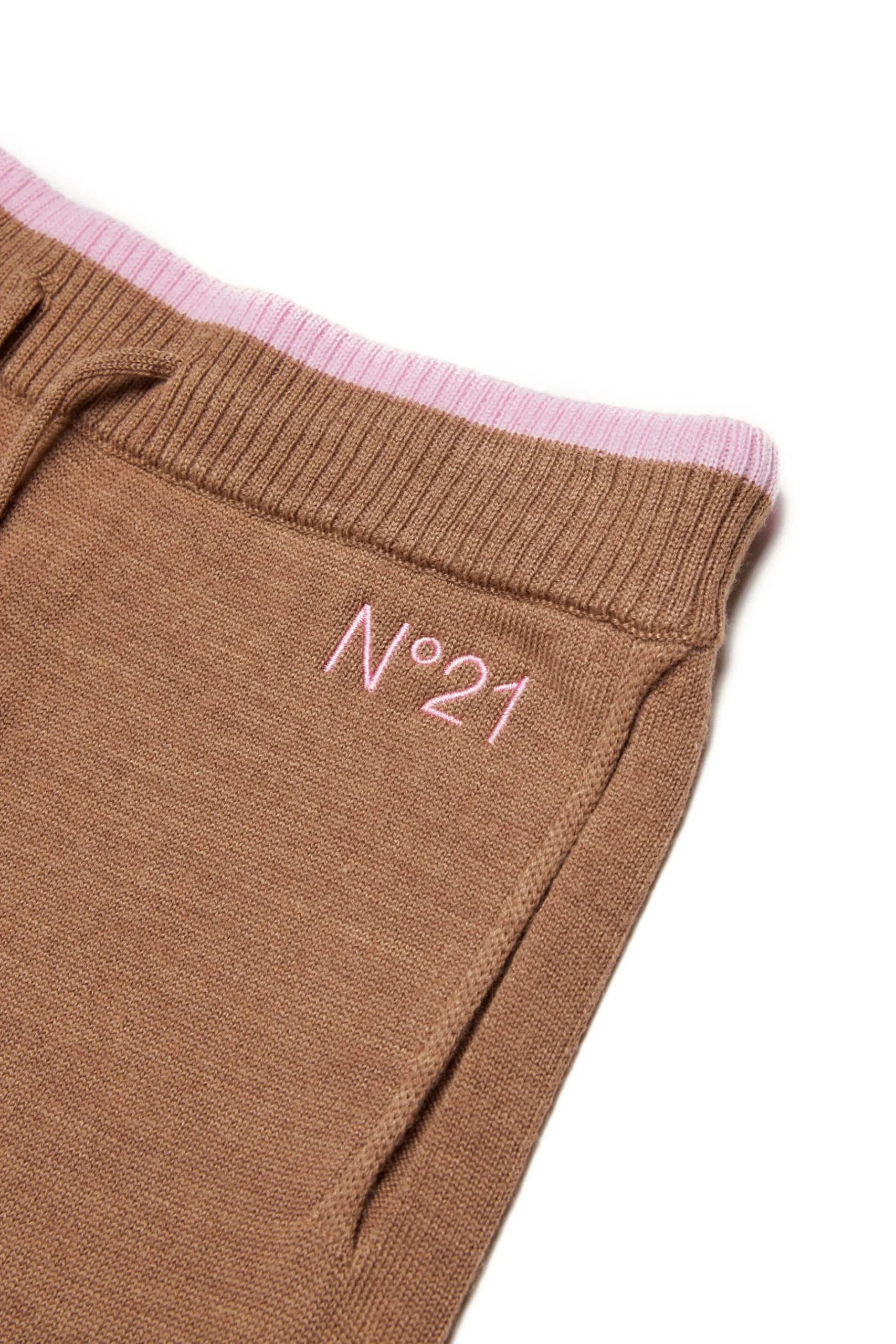 N°21 Pantaloni wide in maglia rasata | Pantaloni
