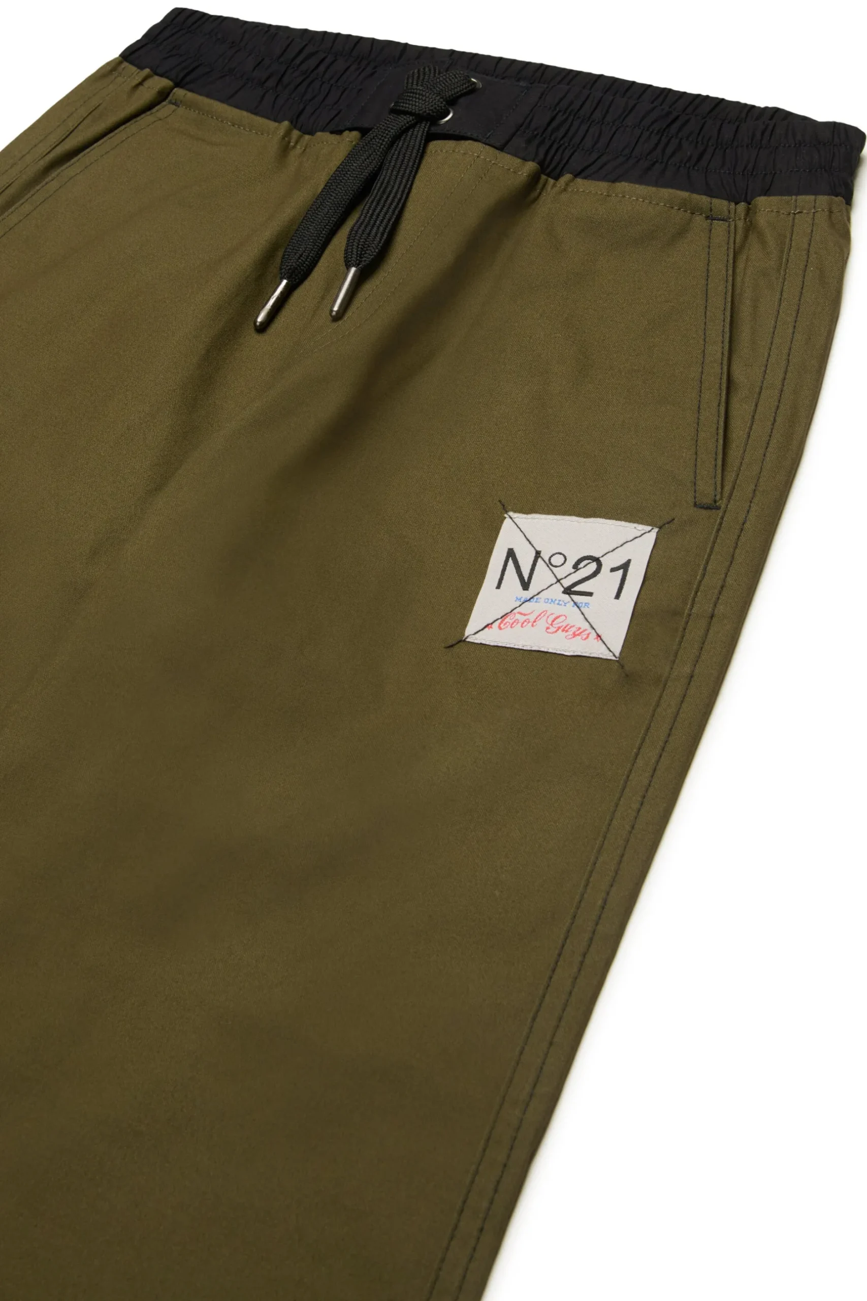 N°21 Pantaloni wide leg in canvas | Bambino Pantaloni