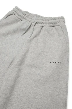 MARNI Pantaloni wide leg in felpa con logo | Bambino Pantaloni | Activewear
