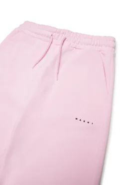 MARNI Pantaloni wide leg in felpa con logo | Bambino Pantaloni | Activewear