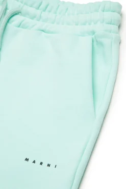 MARNI Pantaloni wide leg in felpa con logo | Bambino Pantaloni | Activewear