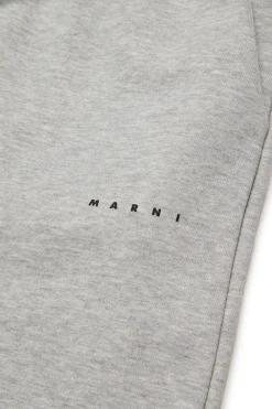 MARNI Pantaloni wide leg in felpa con logo | Bambino Pantaloni | Activewear