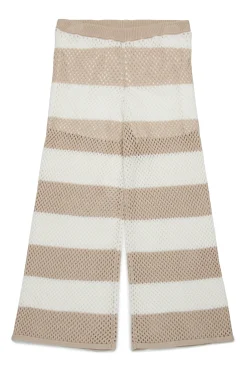 MAX&Co. Pantaloni wide traforati a righe | Pantaloni
