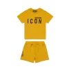 DSQUARED2 Pigiama corto con logo ICON | Bambino Tute E Baby Set | Activewear