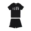 DSQUARED2 Pigiama corto con logo ICON | Bambino Tute E Baby Set | Activewear