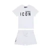 DSQUARED2 Pigiama corto con logo ICON | Bambino Tute E Baby Set | Activewear