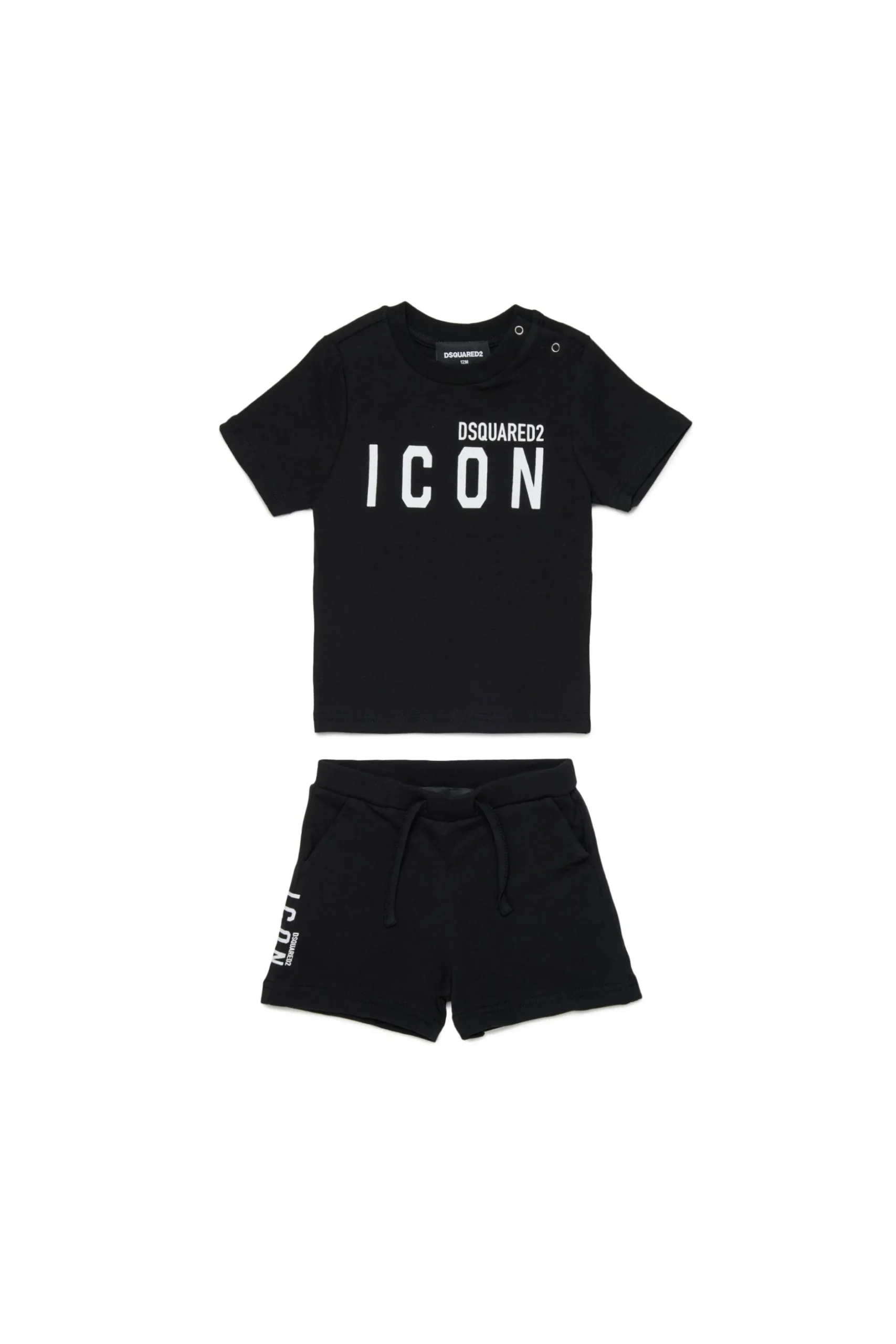 DSQUARED2 Pigiama corto con logo ICON | Bambino Tute E Baby Set | Activewear