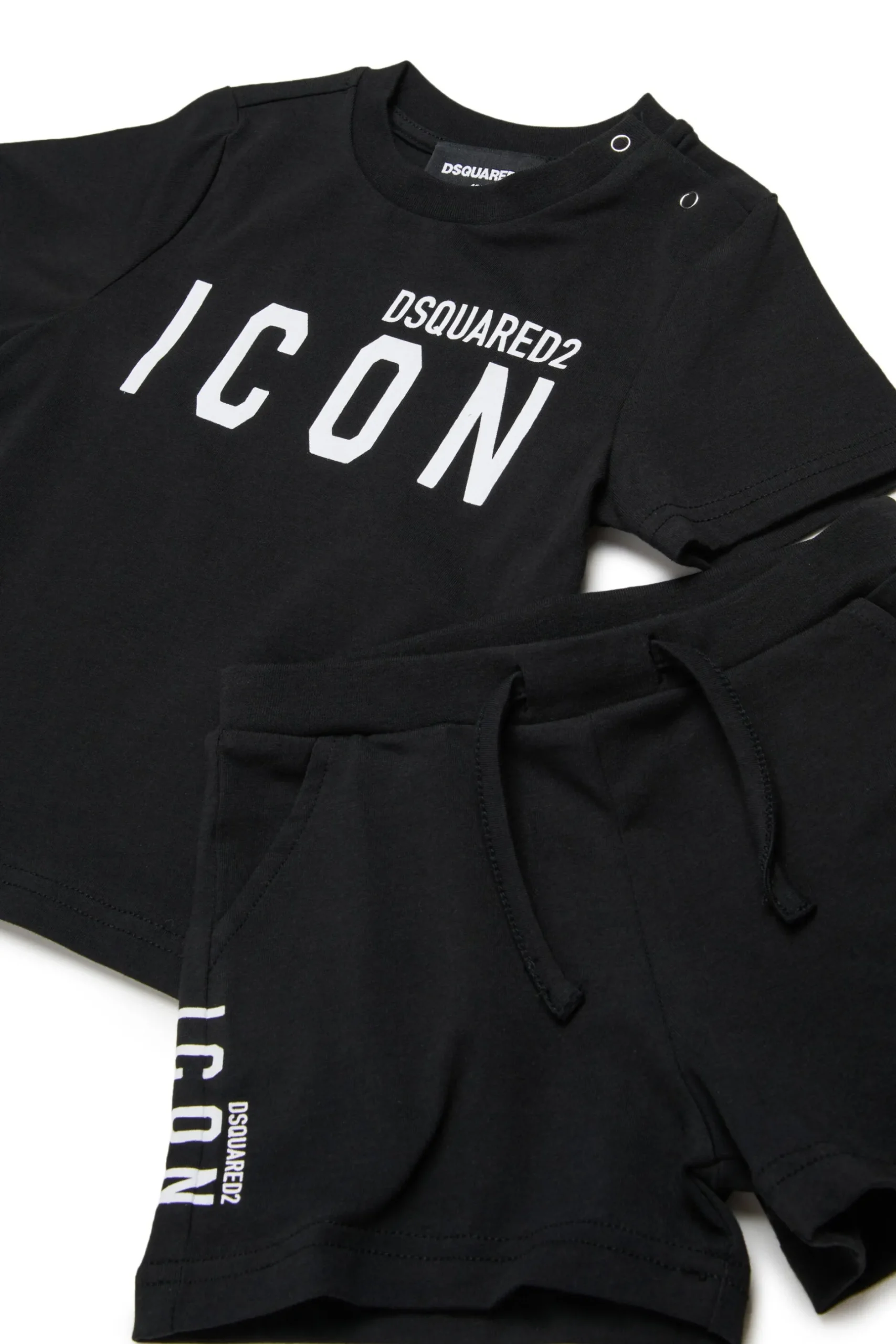 DSQUARED2 Pigiama corto con logo ICON | Bambino Tute E Baby Set | Activewear