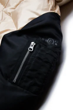 MM6 MAISON MARGIELA Piumino bicolor con maniche bomber | Bambino Giacche E Cappotti | Giacche E Cappotti