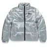 DIESEL Piumino bomber argentato con logo | Bambino Giacche E Cappotti | Giacche E Cappotti