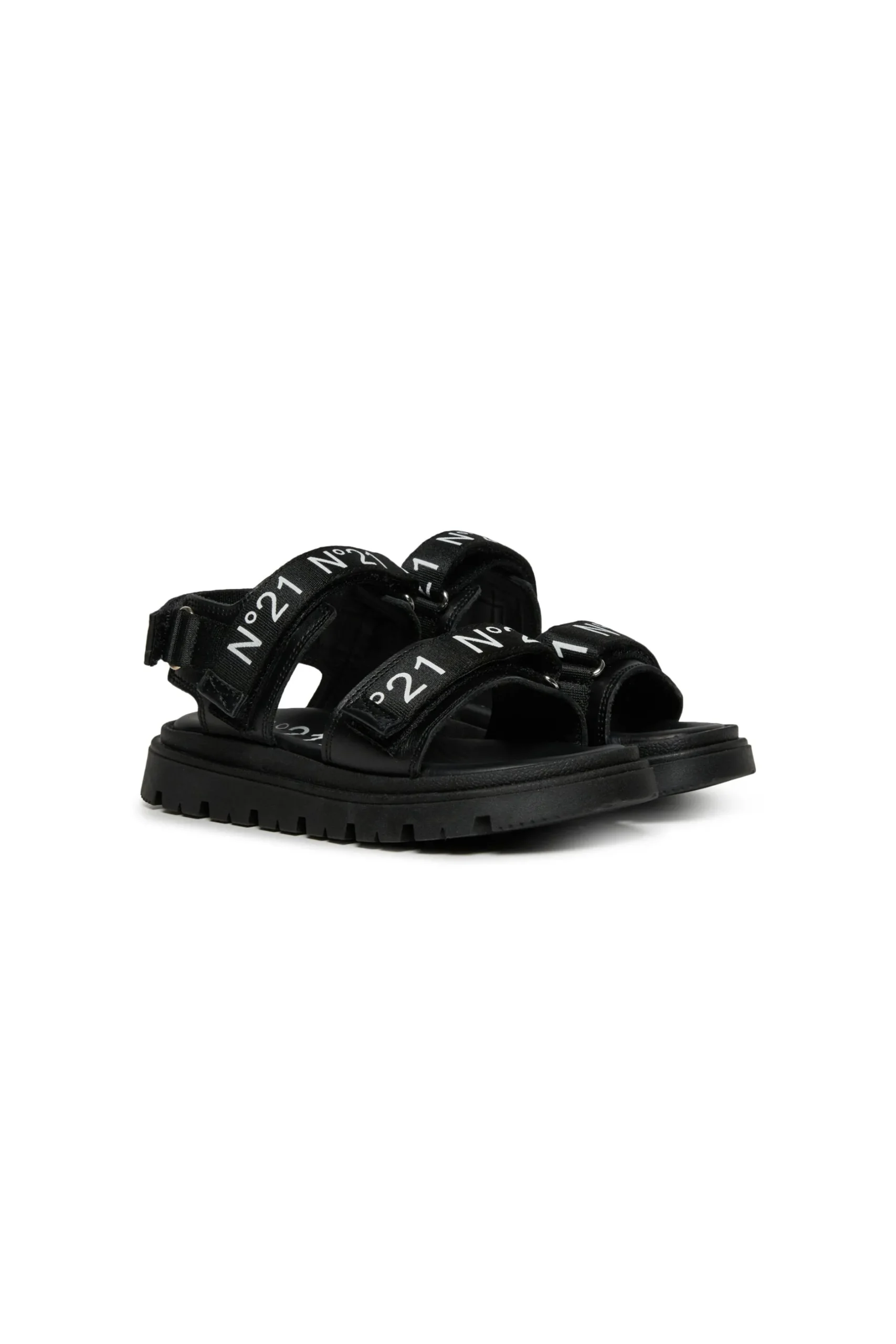 N°21 Platform sandals with logoed straps | Bambino Sandali E Ciabatte | Ciabatte E Sandali
