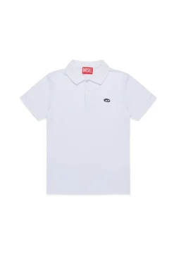 DIESEL Polo in piqué con logo oval D | Bambino T-Shirts