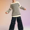 MARNI Pullover a righe con rotture | Bambino Maglieria | Maglieria