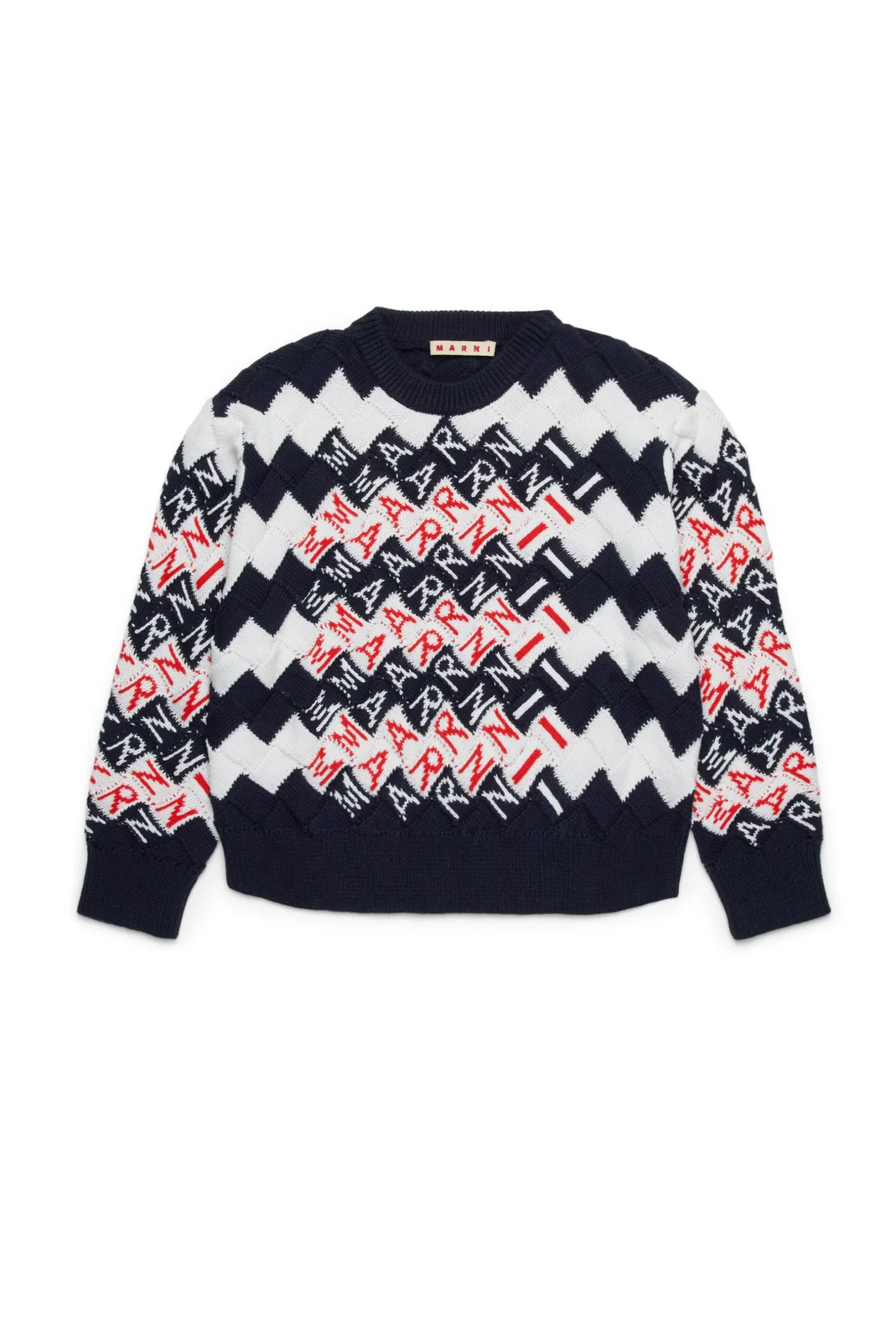 MARNI Pullover a trecce con motivo Promenade | Bambino Maglieria | Maglieria
