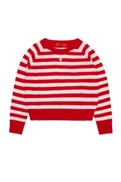 MAX&Co. Pullover girocollo in lana a righe | Maglieria