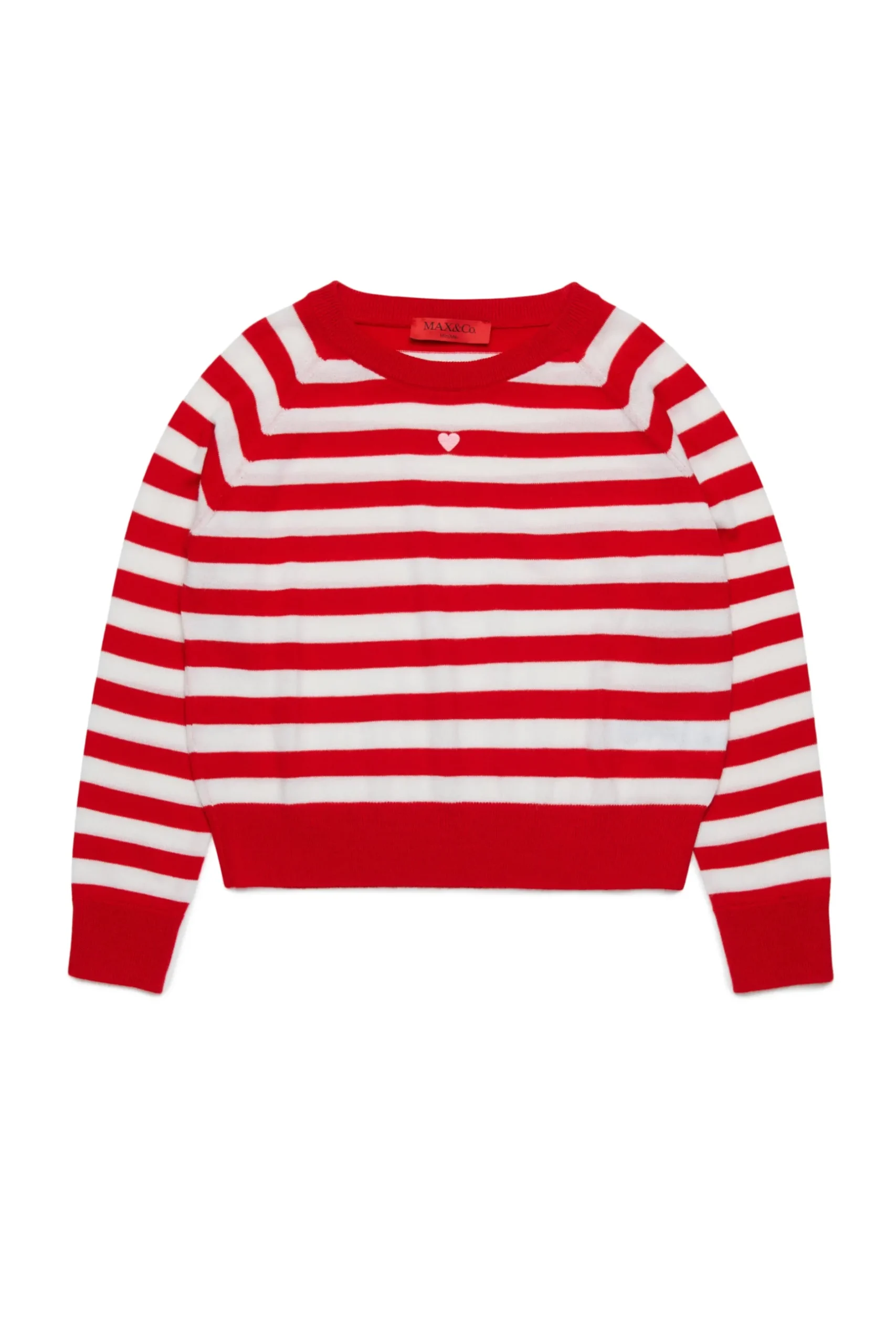 MAX&Co. Pullover girocollo in lana a righe | Maglieria