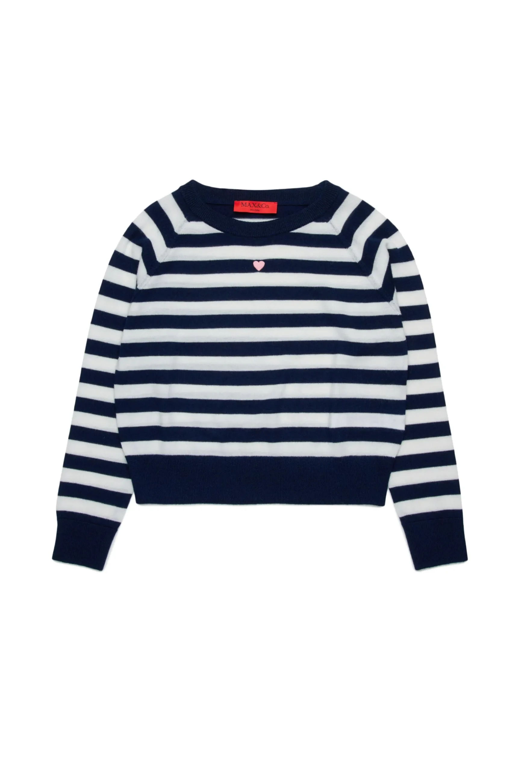 MAX&Co. Pullover girocollo in lana a righe | Maglieria
