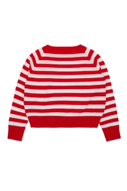 MAX&Co. Pullover girocollo in lana a righe | Maglieria