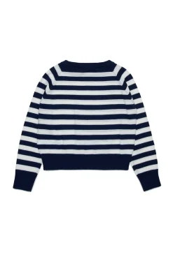 MAX&Co. Pullover girocollo in lana a righe | Maglieria