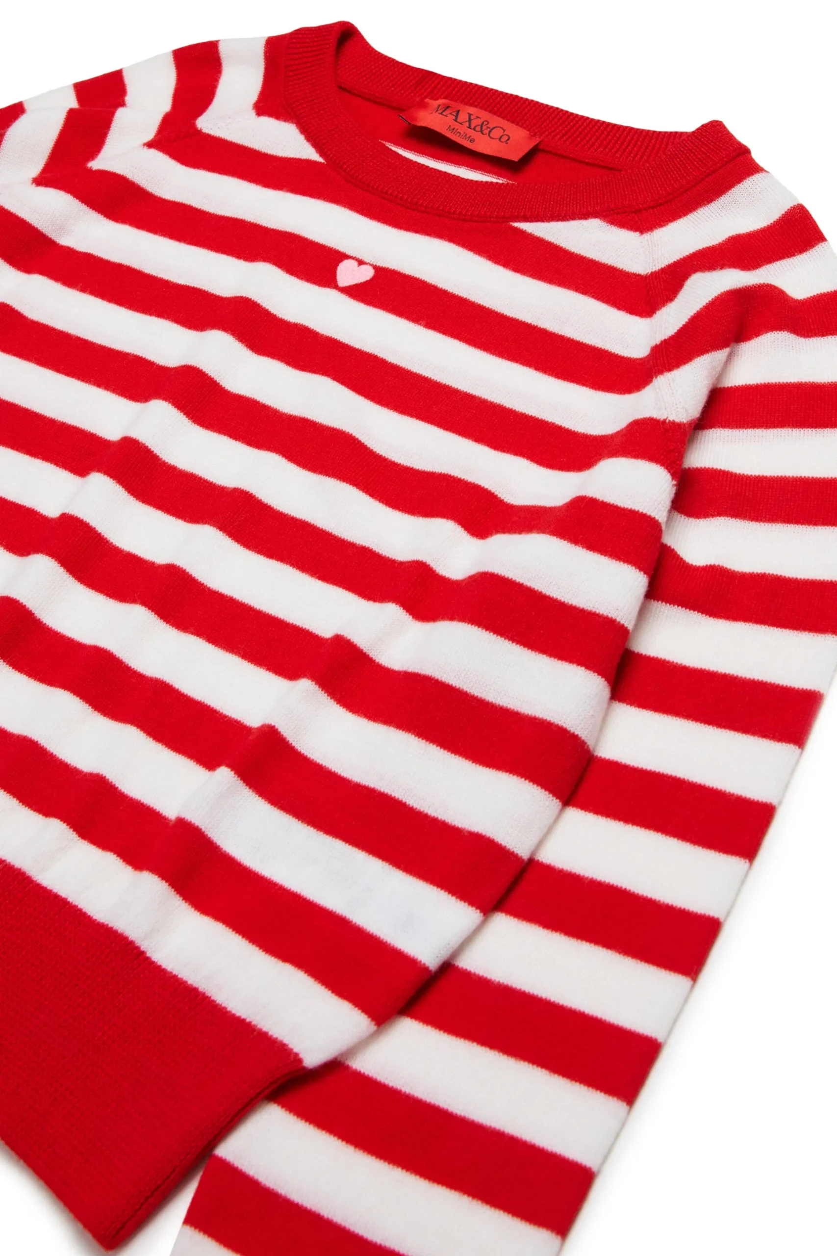 MAX&Co. Pullover girocollo in lana a righe | Maglieria