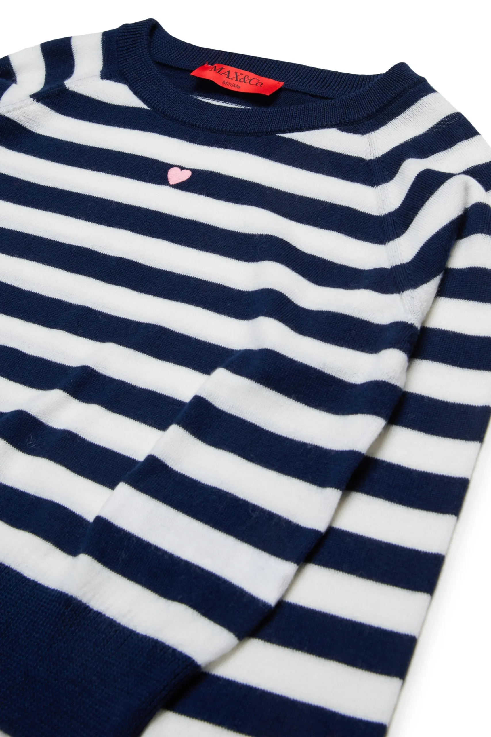 MAX&Co. Pullover girocollo in lana a righe | Maglieria