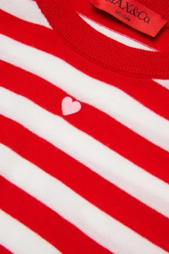 MAX&Co. Pullover girocollo in lana a righe | Maglieria