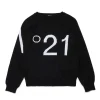 N°21 Pullover in cotone con maxi logo | Bambino Logomania | Logomania