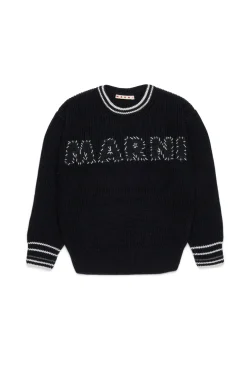 MARNI Pullover in cotone con patch Mended | Bambino Maglieria | Logomania