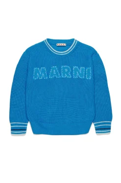 MARNI Pullover in cotone con patch Mended | Bambino Logomania | Logomania