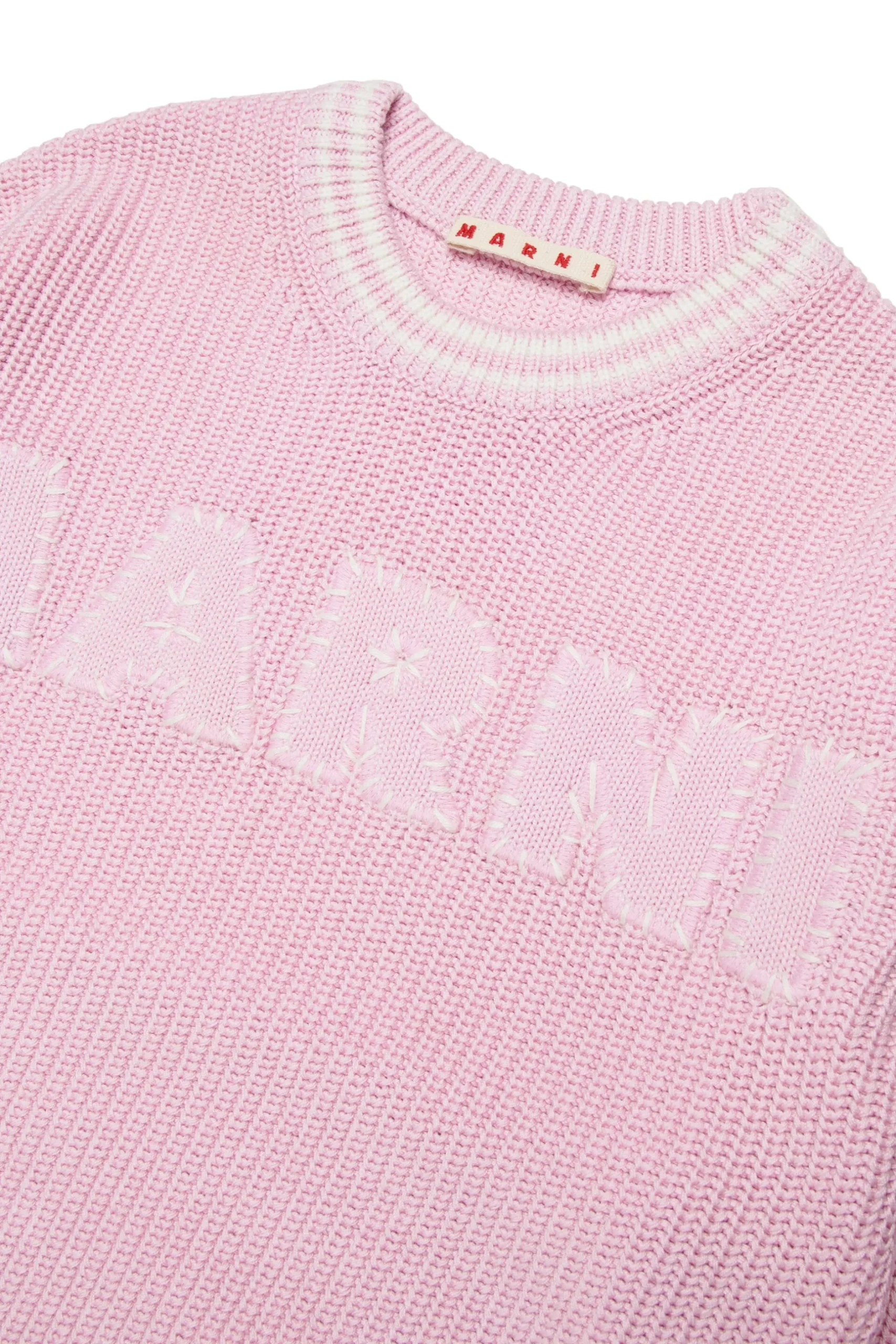 MARNI Pullover in cotone con patch Mended | Bambino Maglieria | Logomania