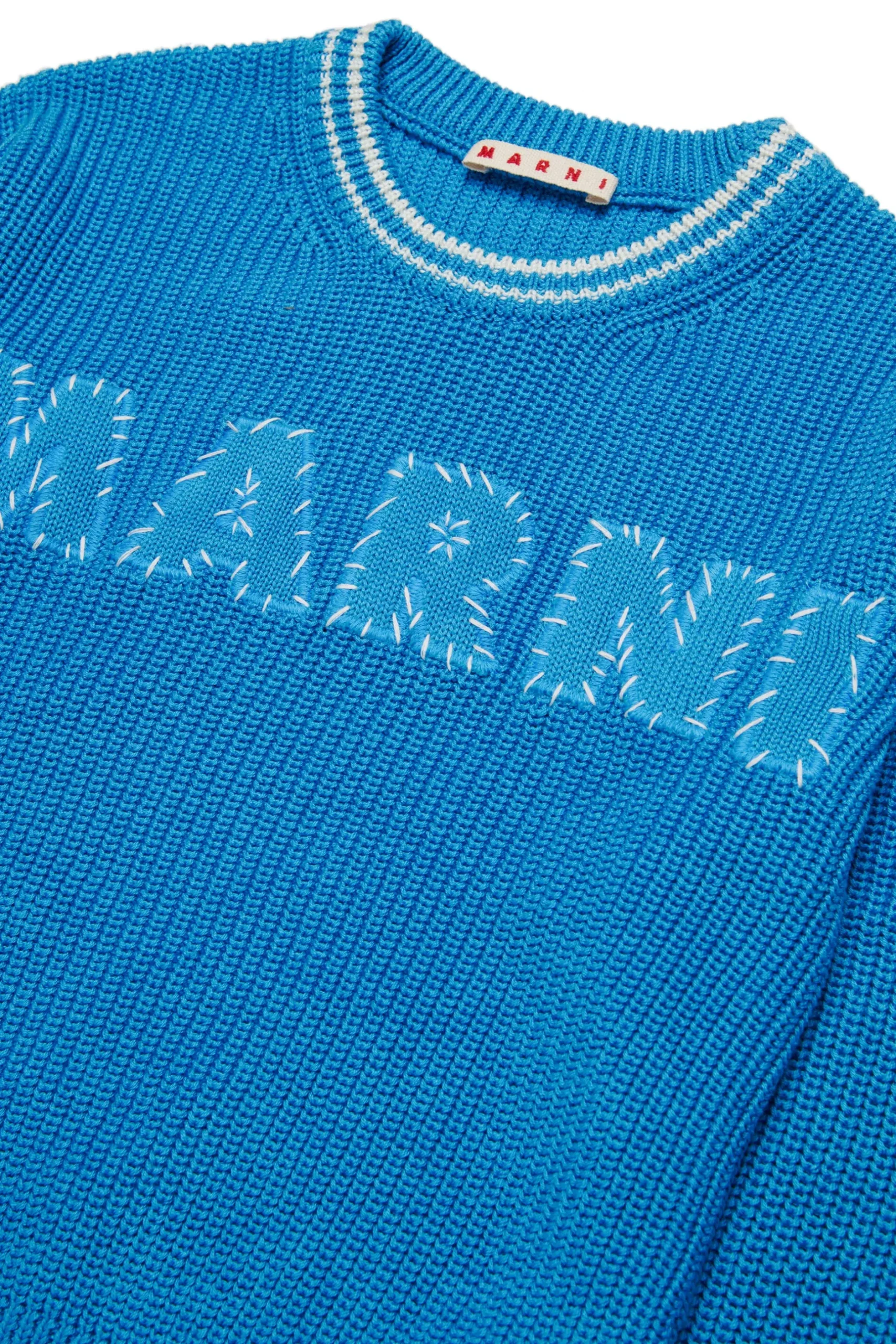 MARNI Pullover in cotone con patch Mended | Bambino Logomania | Logomania