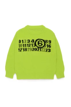 MM6 MAISON MARGIELA Pullover in maglia con Numeric logo | Bambino Maglieria | Logomania