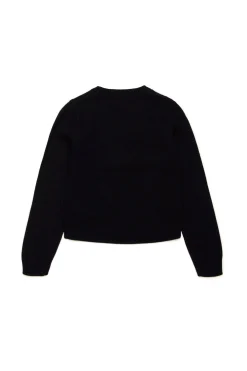 DIESEL Pullover in maglia rasata misto cashmere | Maglieria