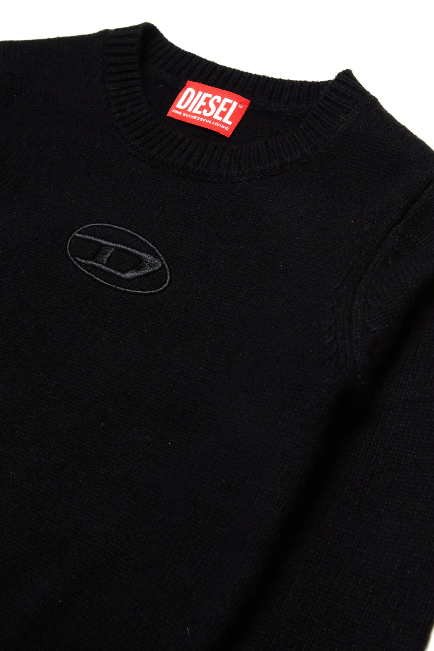 DIESEL Pullover in maglia rasata misto cashmere | Maglieria