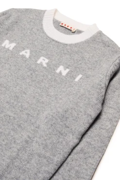MARNI Pullover in misto cashmere con logo | Bambino Maglieria | Maglieria